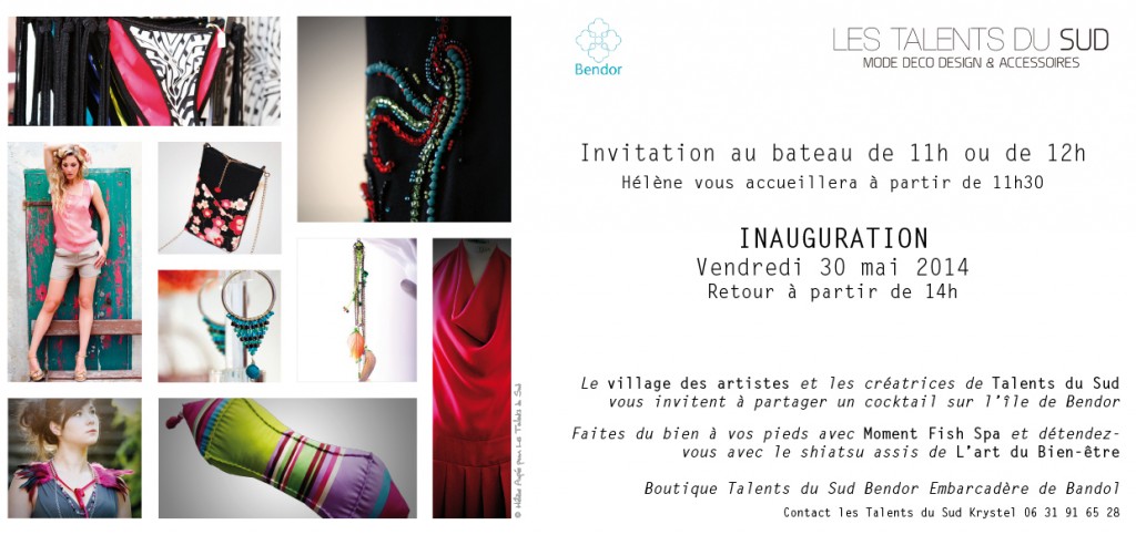 Carton d'invitation Bendor 2014